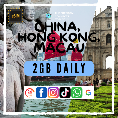 china hong kong macau 2gb daily