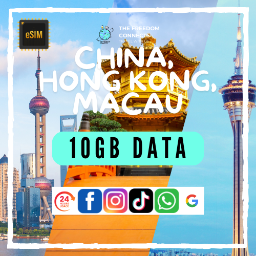 china hong kong macau 10gb data