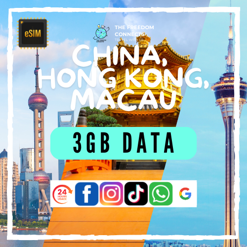 china hong kong macau 3gb data