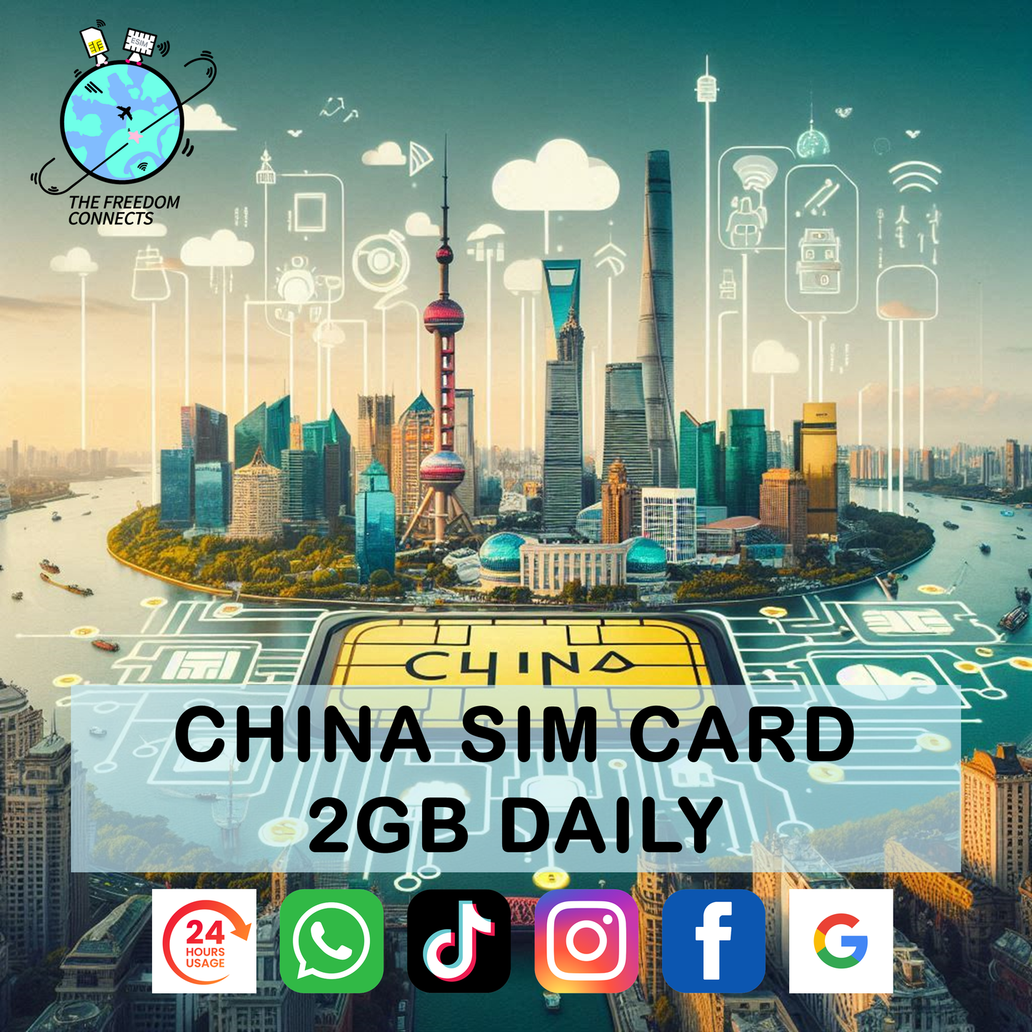 CHINA SIM CARD 2GB DAILY