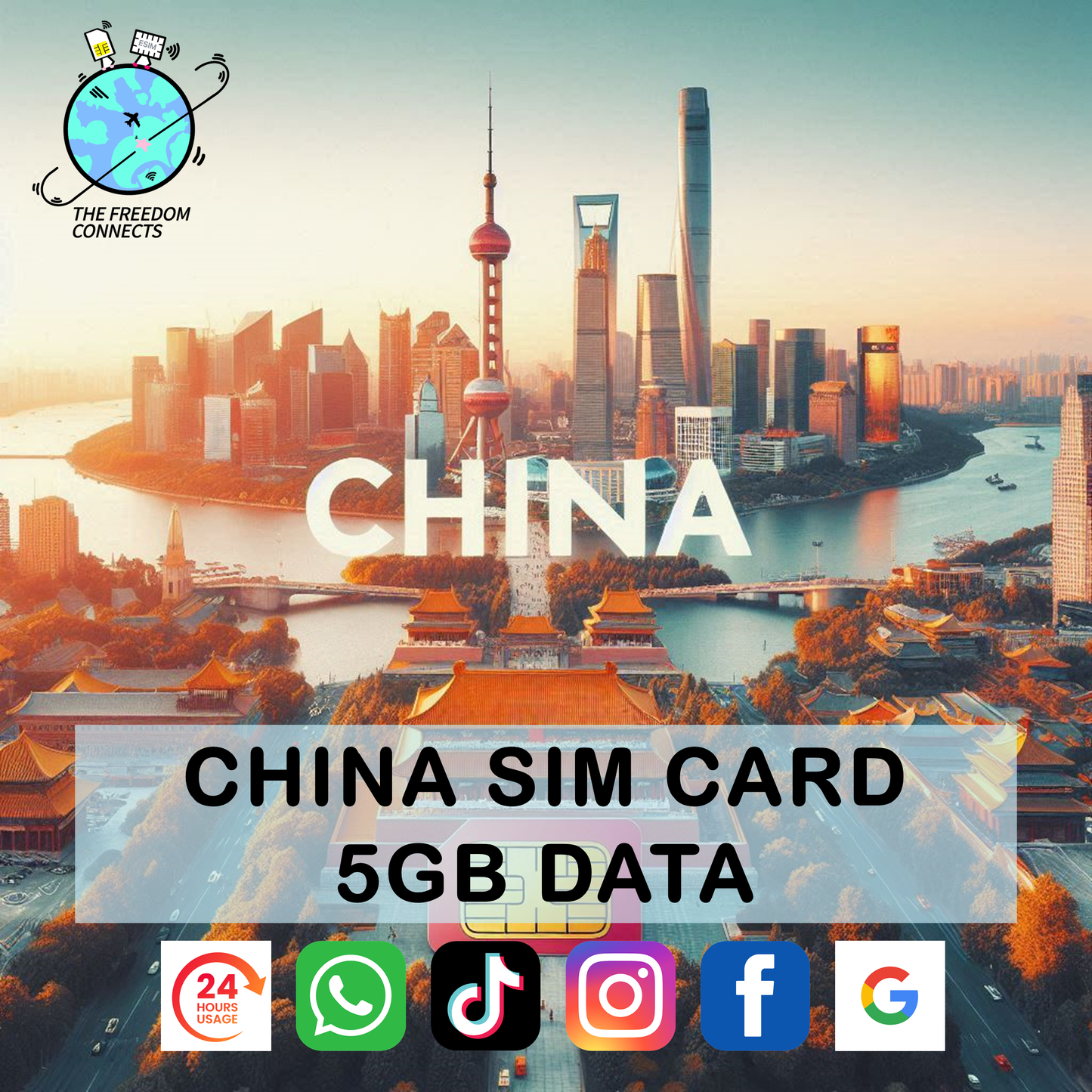 CHINA SIM CARD 5GB TOTAL DATA