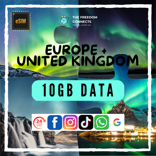 EUROPE United kingdom uk 10gb data