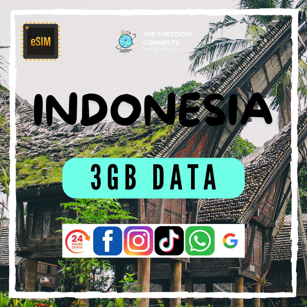 INDONESIA 3GB DATA