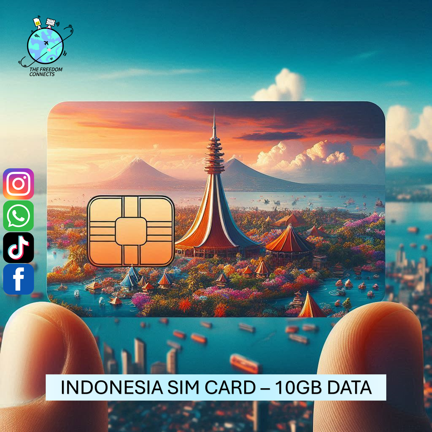 INDONESIA SIM CARD 10GB DATA