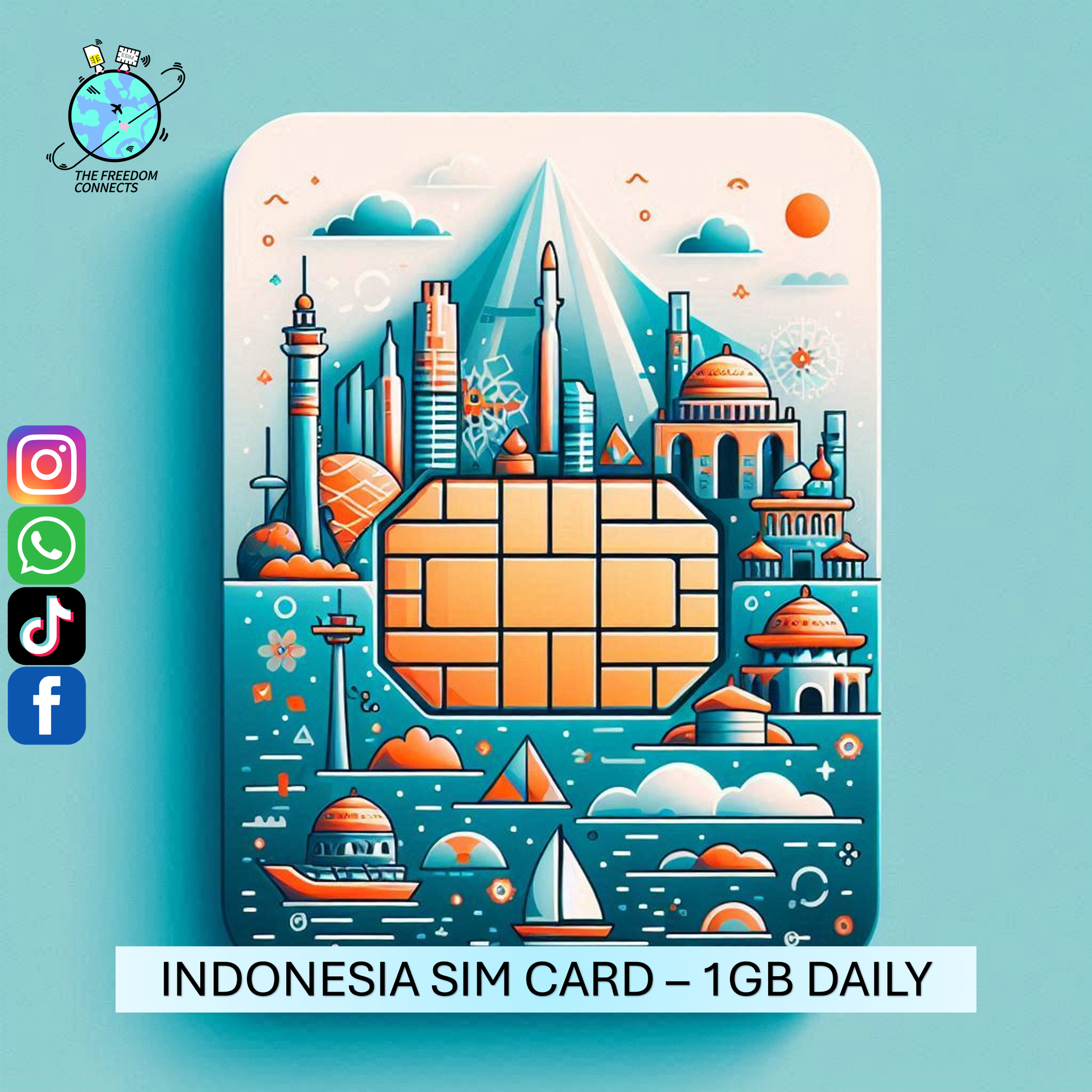 INDONESIA SIM CARD 1GB DAILY