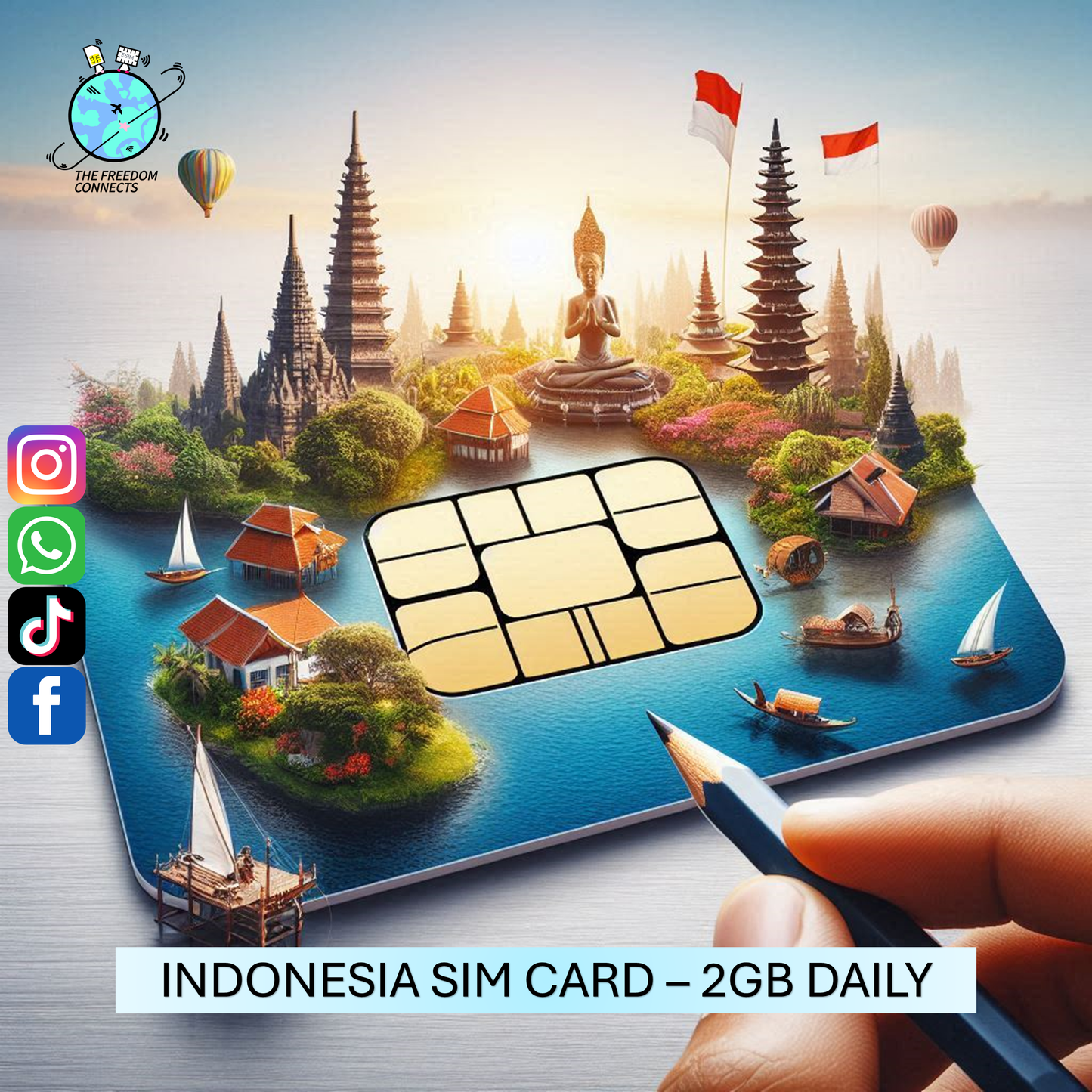 INDONESIA SIM CARD 2GB DAILY