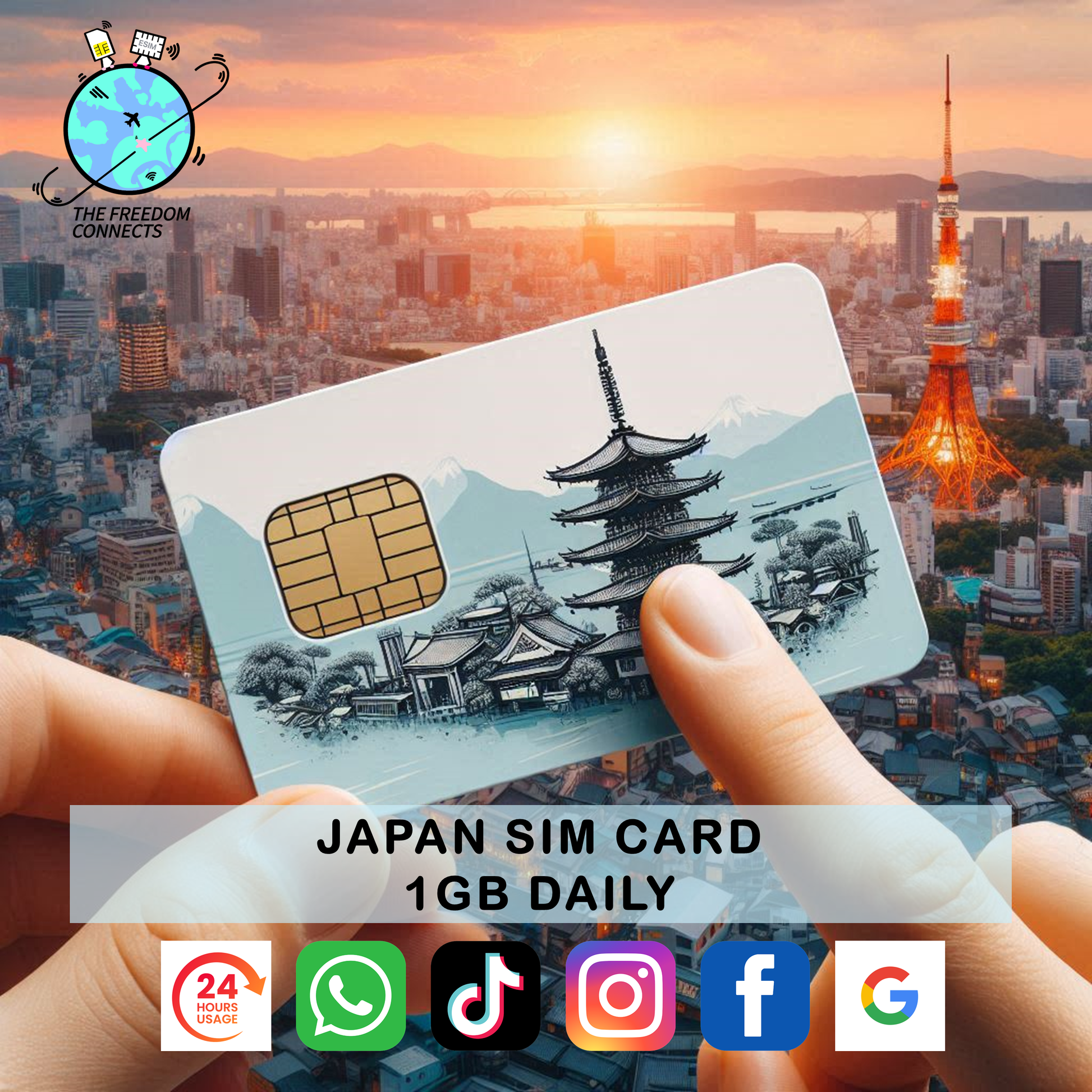 JAPAN SIM CARD 1GB DAILY