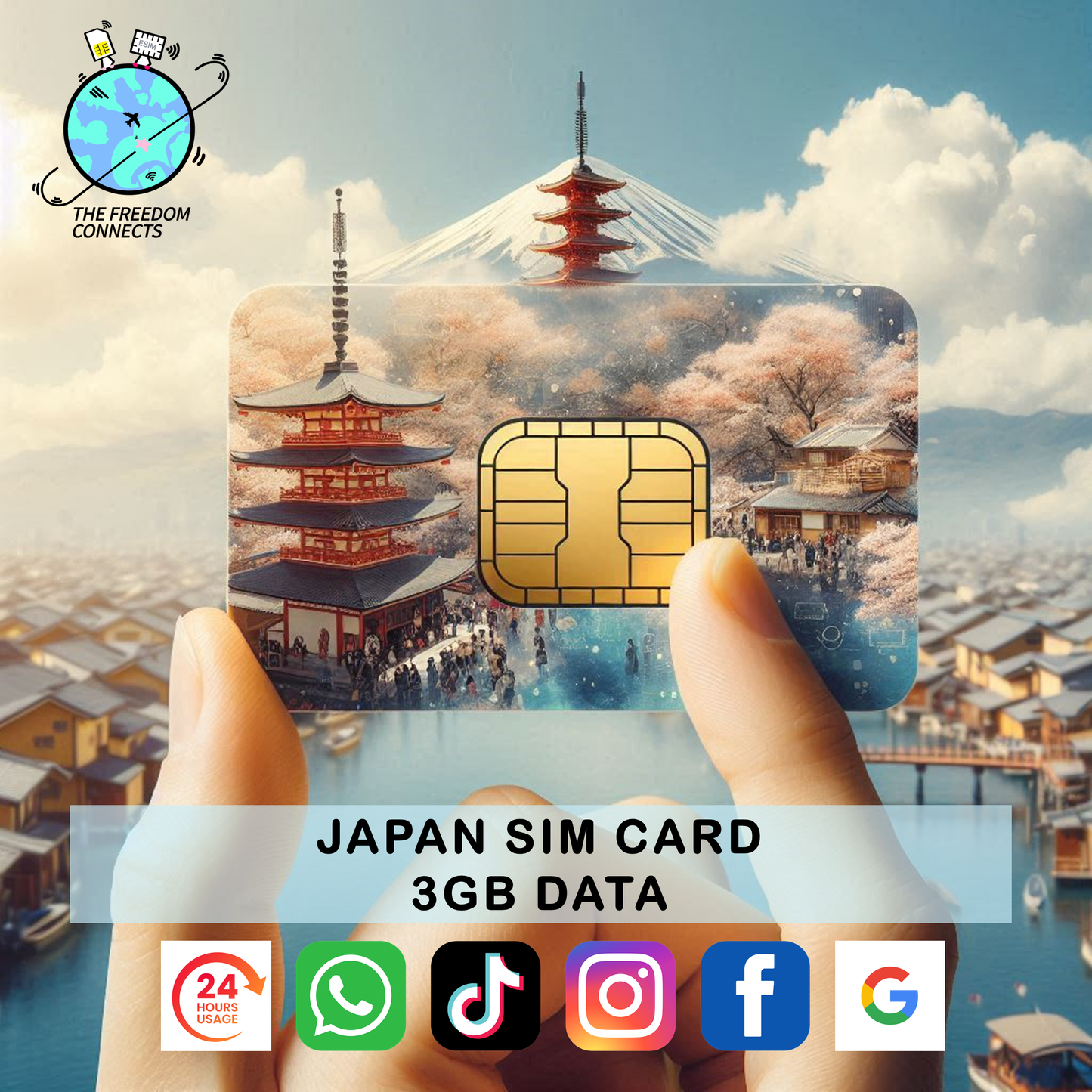 JAPAN SIM CARD 3GB DATA