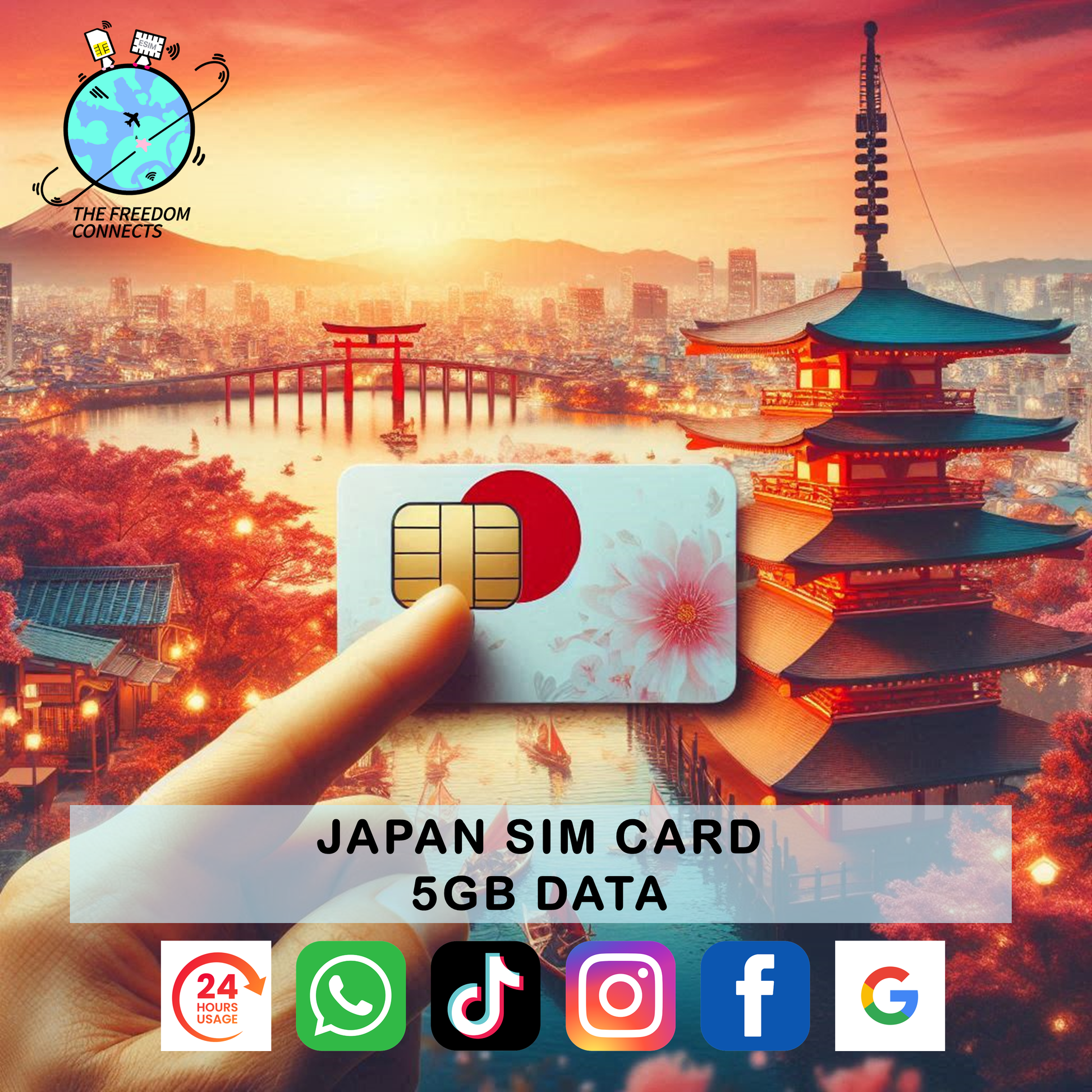 JAPAN SIM CARD 5GB DATA