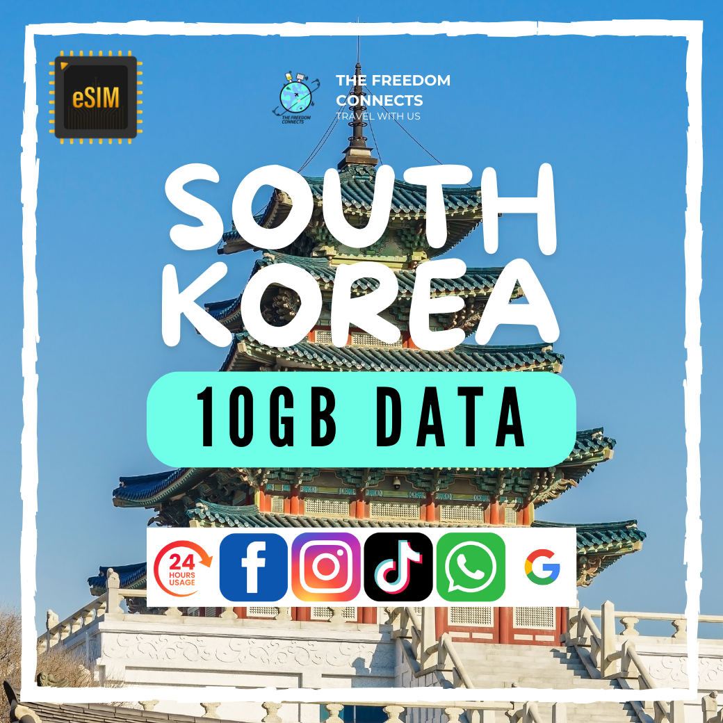 SOUTH KOREA 10GB DATA