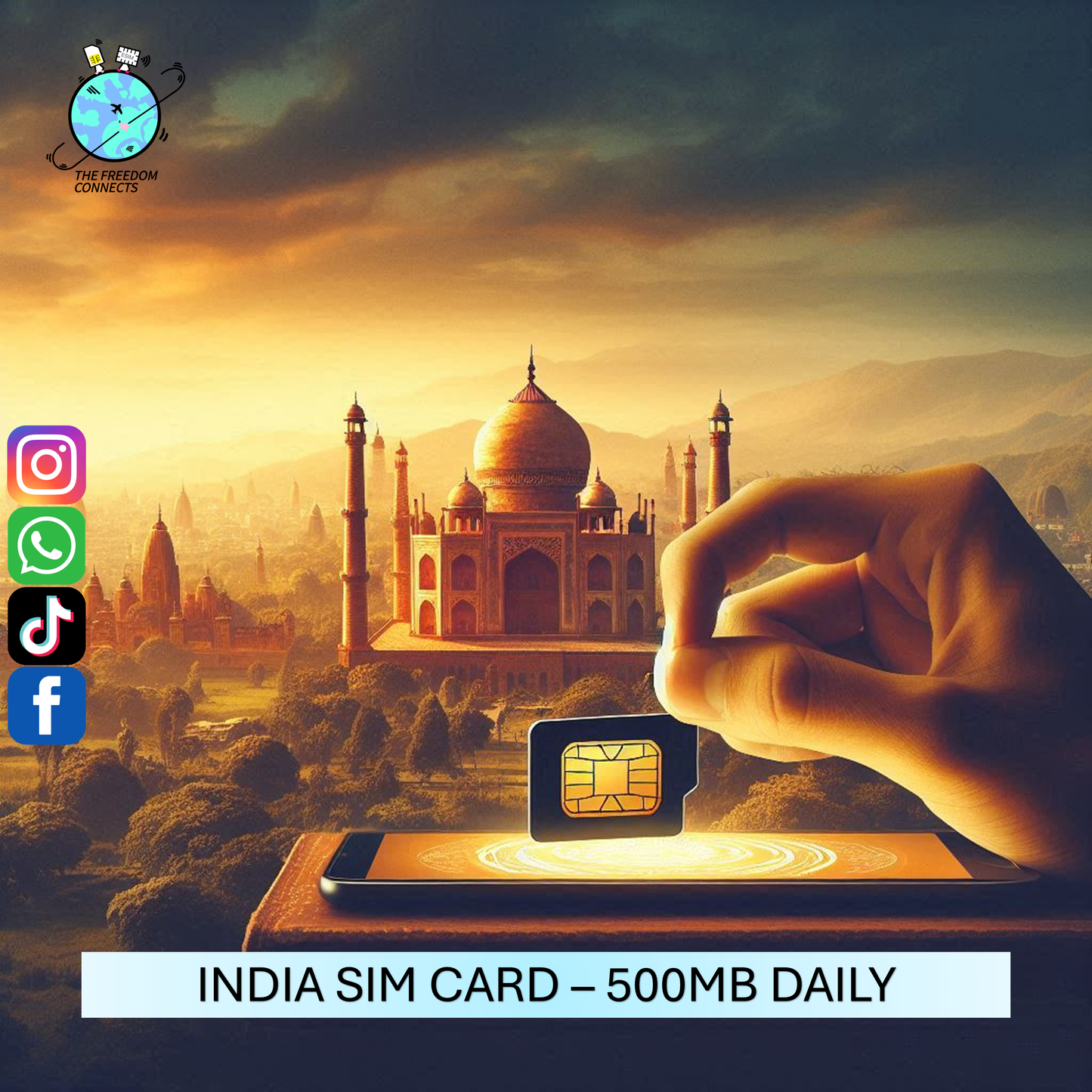 INDIA SIM CARD 500MB DAILY