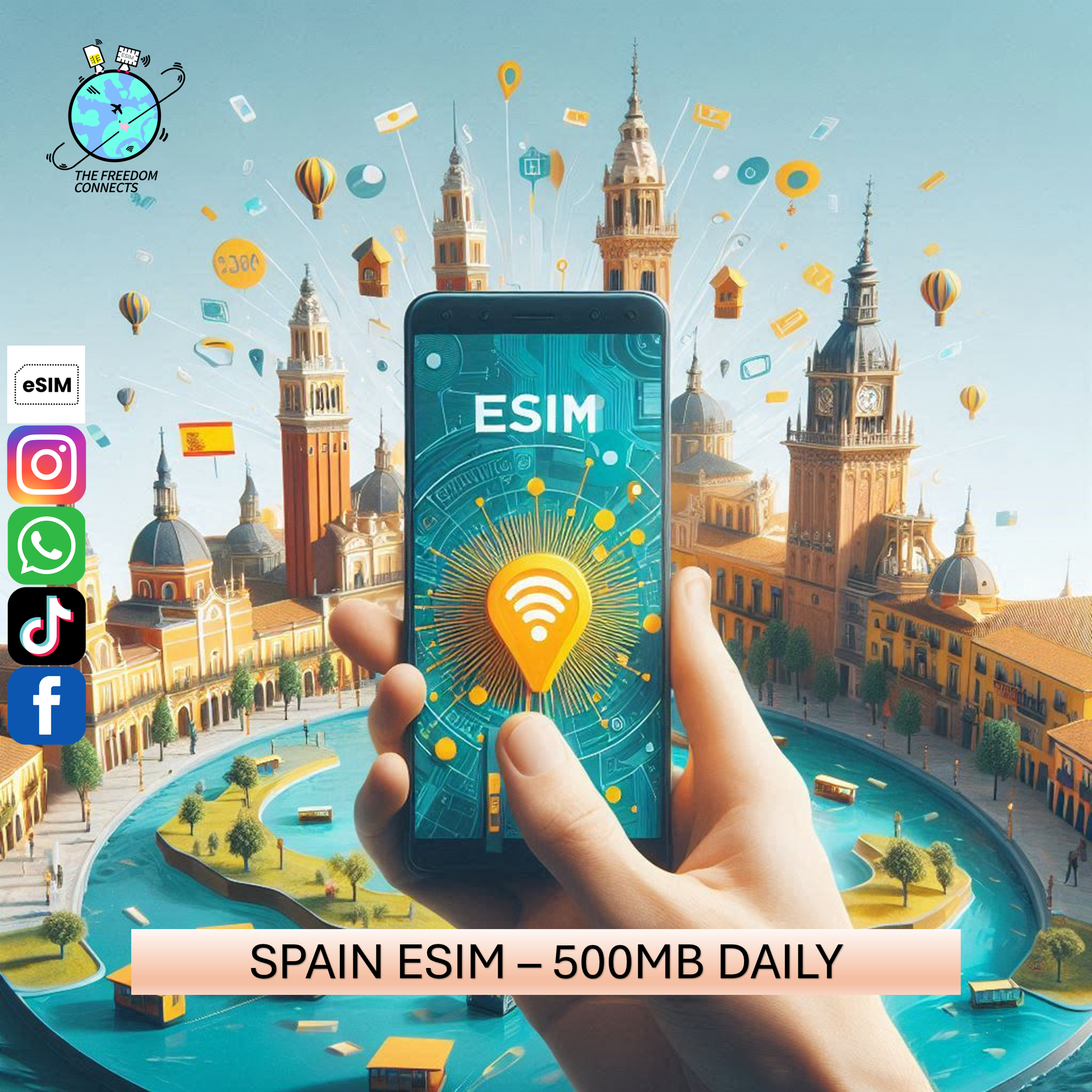 SPAIN ESIM 500MB DAILY