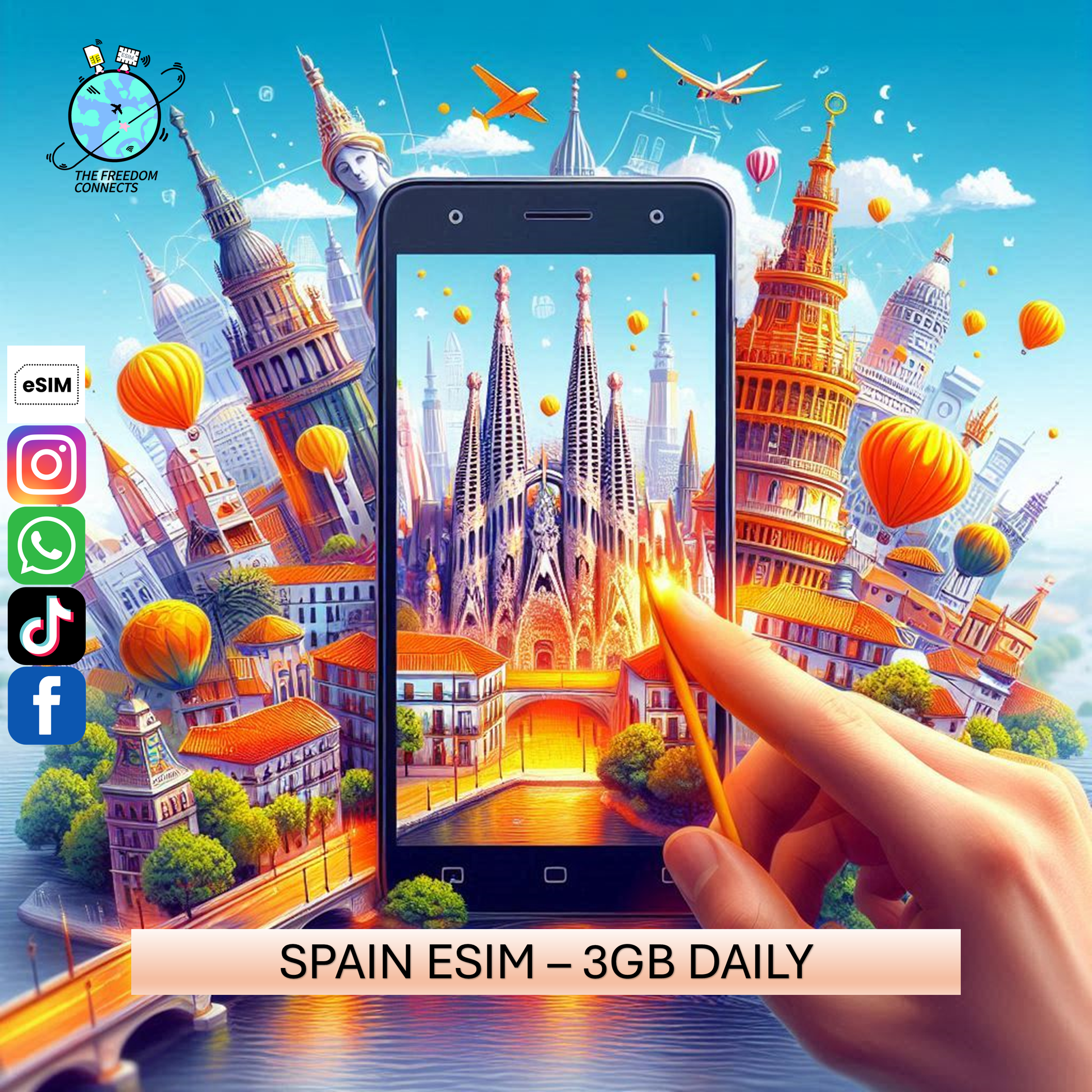 SPAIN ESIM 3GB DAILY