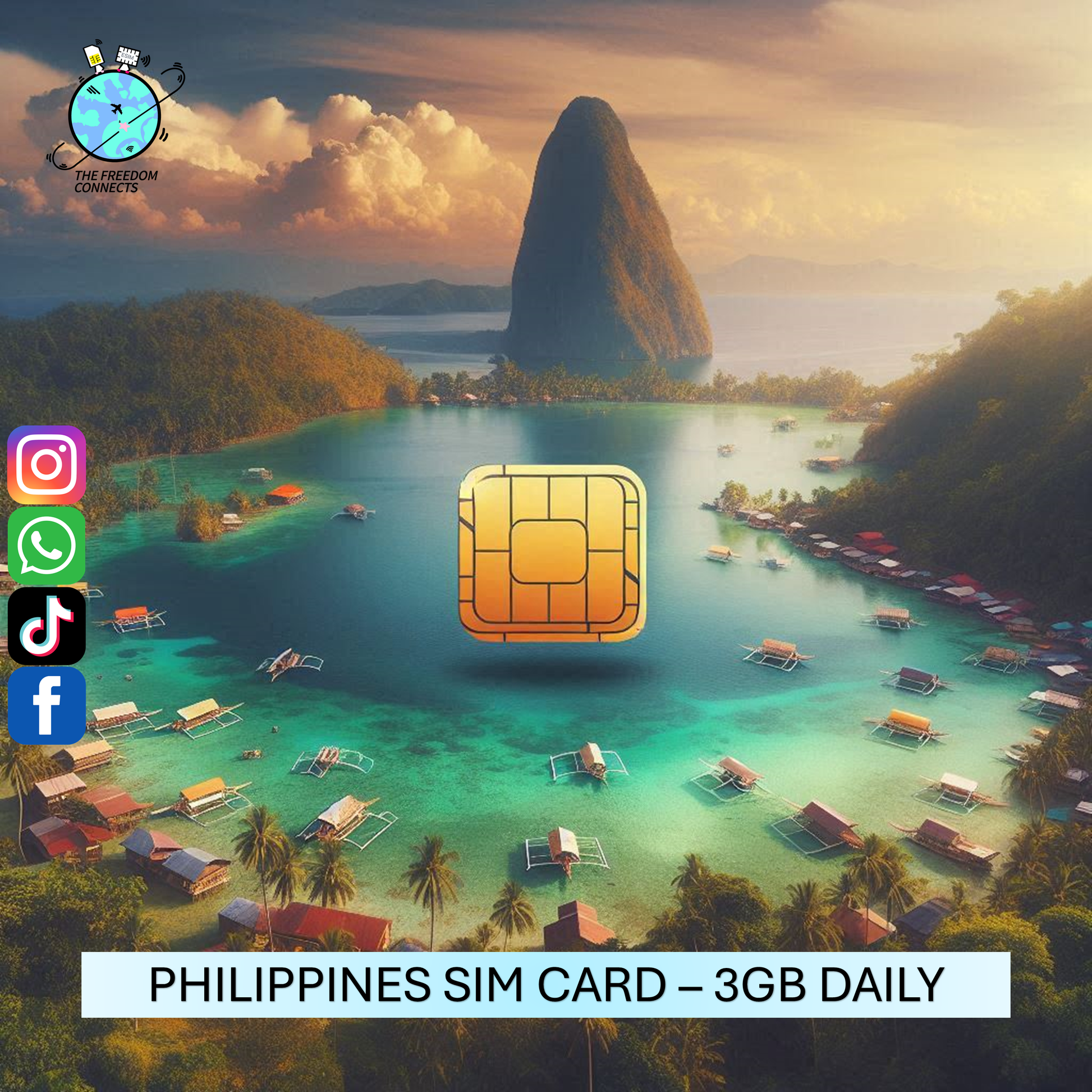 PHILIPPINES SIM CARD 3GB DAILY