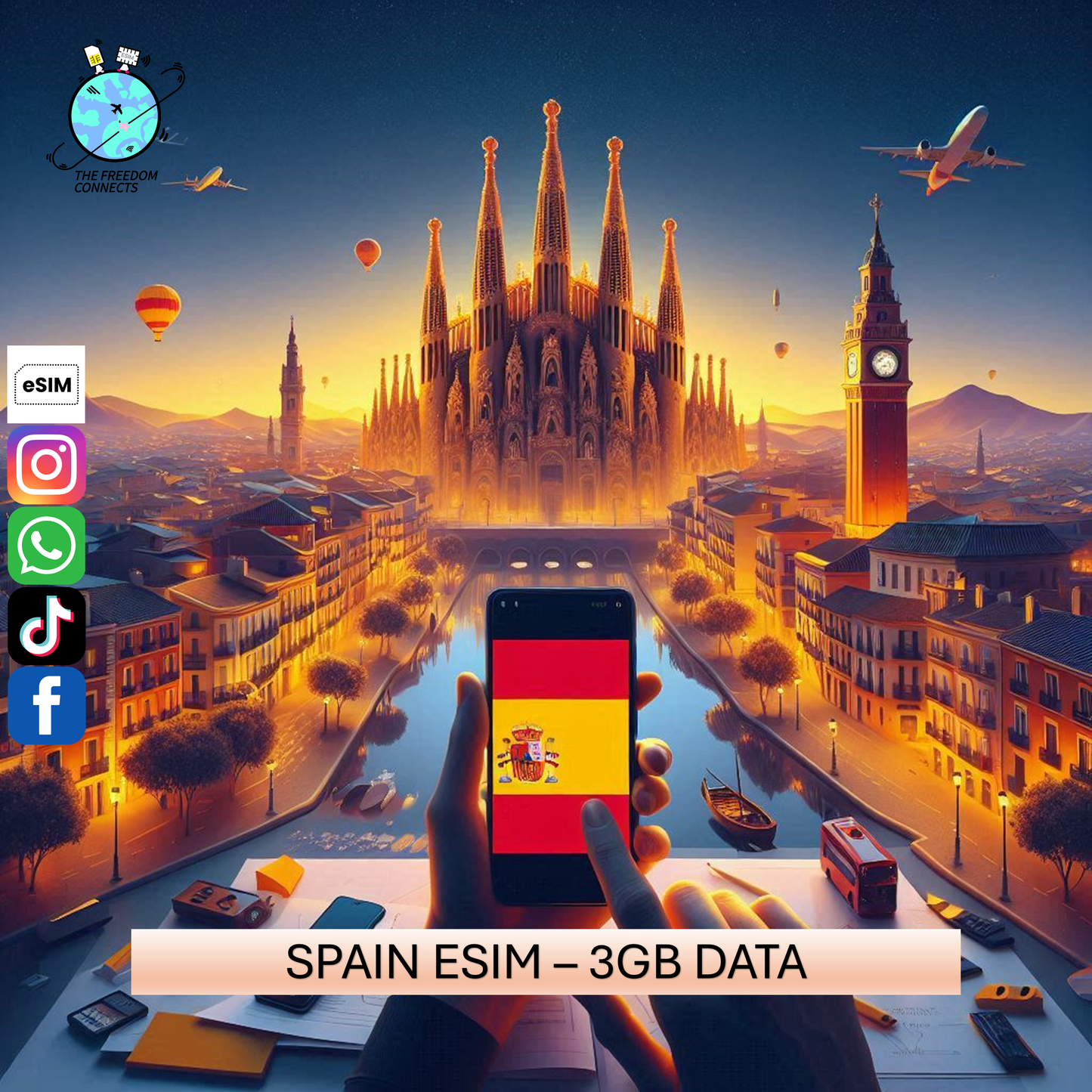 SPAIN ESIM 3GB DATA