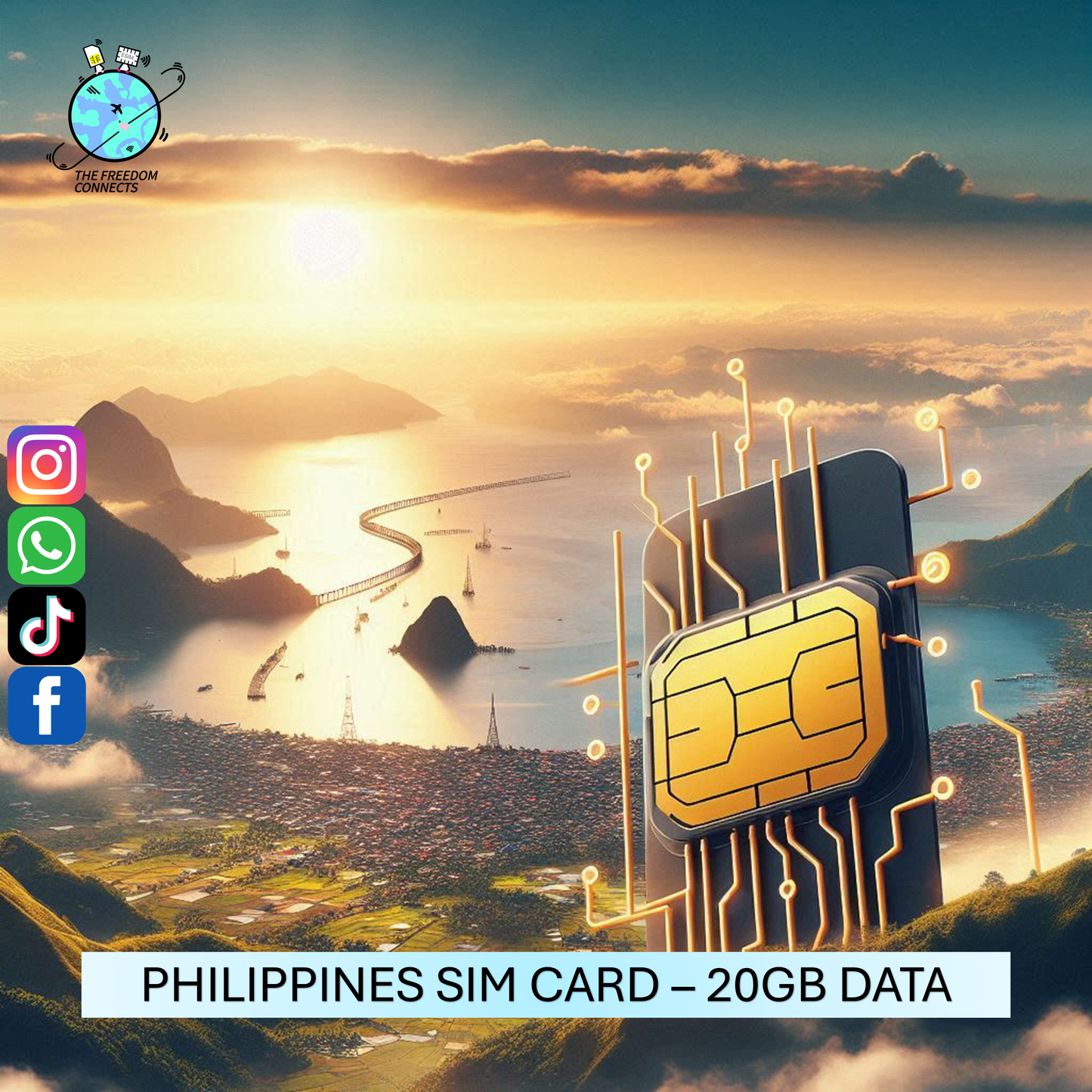 PHILIPPINES SIM CARD 20GB DATA