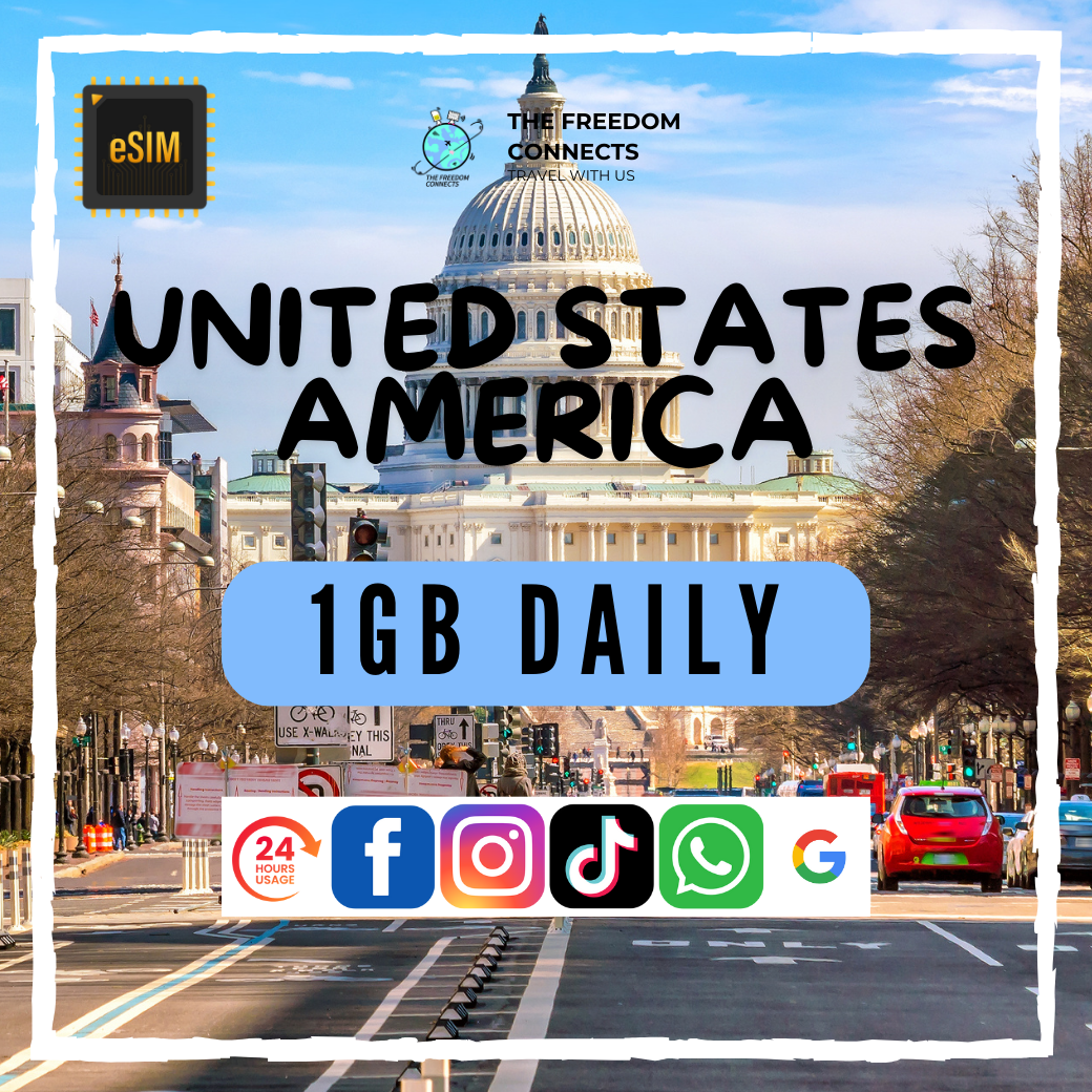 UNITED STATES AMERICA _ USA 1GB DAILY