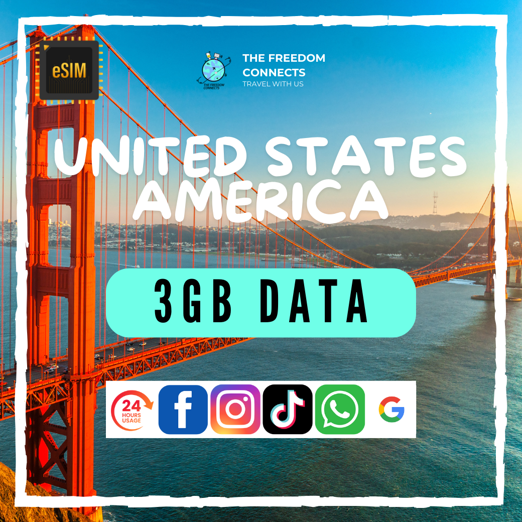 UNITED STATES AMERICA _ USA 3GB DATA