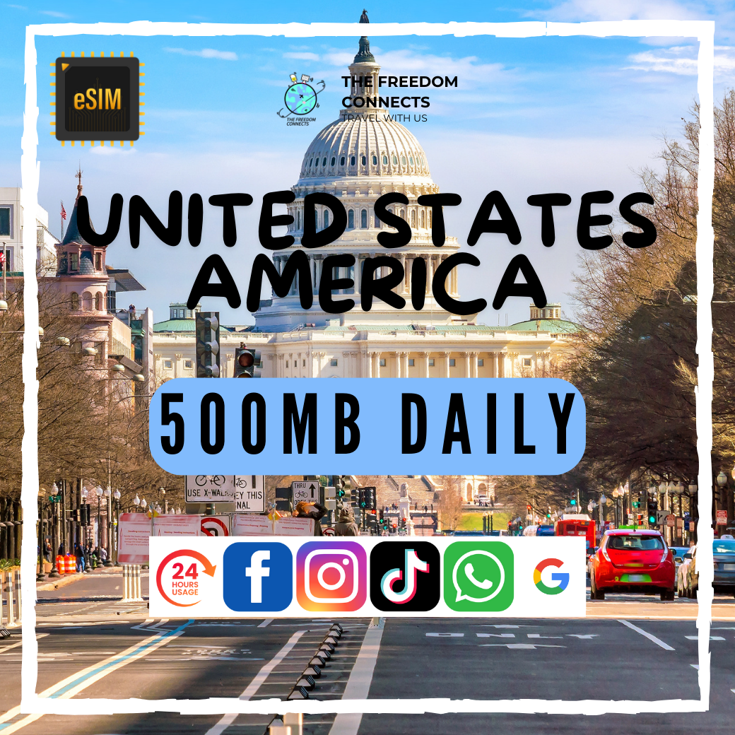 UNITED STATES AMERICA _ USA 500MB DAILY